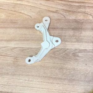 Pát trước Raider/Satria đĩa 290/295 xài heo 2 Piston đối xứng màu  trắng