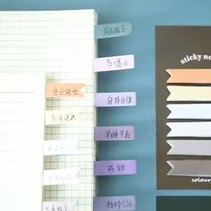 UMI 120 Sheets 6 Colour Set Colourful Sticky Note Notepad Sticky Note Tabs Memopad Paper Index Bookmark Marker Checklist