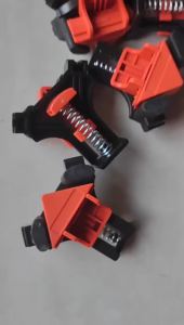 4PCS Right Angle Fixing Clip Woodworking Clamp Adjustable Swing Corner Clamp Corner Clip Fixer for Welding Drilling Cabinets