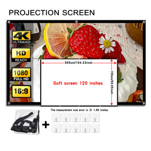 60-150 inch portable projection screen foldable for easy carrying high-definition projection screen for home use.