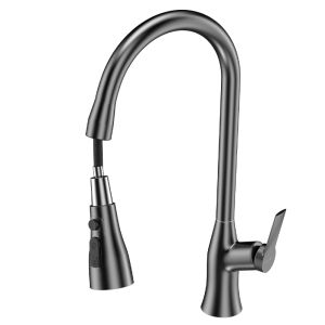 YALANDENG | Rotatable Pressure-Enhanced Splash-Proof Dual Temperature Kitchen Pull-Out Faucet