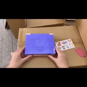 Kids Learning Laptop Play Laptop Computer Electronic Educational Learning Computer Simulation Music Preschool Learning Toys with Retractable Mouse for Early Learning