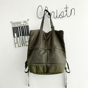 Large Capacity Waterproof Mens Backpack Multi-Functional Hiking Bag Computer Bag School Bag Nylon Material Street Style Trend