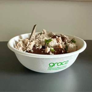 l038 ชามชานอ้อย ขนาด 875มล บรรจุ50ชิ้น