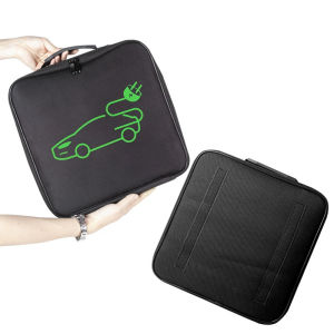 New Electric Vehicle Car Charging Cable Storage Carry Bag EV Charger Plugs Sockets Waterproof Fire Retardant Equipment Container