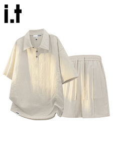 izzue | Bộ Áo T-Shirt và Quần Short Hơi Thở Nhẹ Cho Mùa Hè Nam