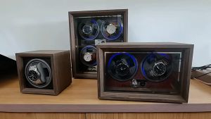 กล่องหมุนนาฬิกา ทรงตั้ง 2โหมด ราคาปลาย Watch Winder กล่องหมุนนาฬิกา กล่องใส่นาฬิกา ตู้นาฬิกา ชำระเงิน 24 ชั่วโมง