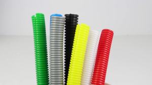 10m Black AD 7.5mm - 34.5mm Corrugated Tube PP Insulated Sleeve Auto Electrical Wiring Protective Pipe for Car Wire Harness