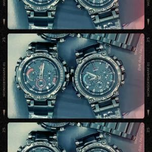 MTG-B1000 Chrono Active - Jam Tangan Pria Sporty Full Black Strap Tahan Air dengan Fitur Kompas