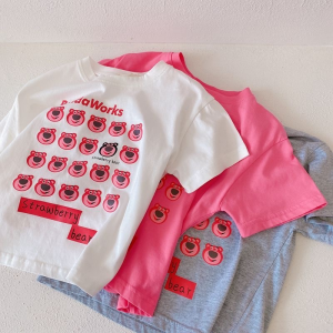[PRINCESS KESLI] 1-10 Tahun Baju Tshirt Pakaian Anak-anak Gaya Korea Lengan Pendek Musim Panas Anak Laki-laki dan Perempuan Kaus Atasan Bayi