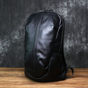 Leather Mens Backpack Large Capacity Top Layer Cowhide Travel Bag Casual Outdoor Computer Bag Business Backpack