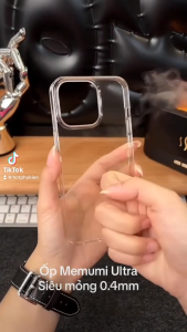 Ốp lưng chống sốc trong suốt siêu mỏng 0.3mm Chống ố vàng cho iPhone 17 Air 16 15 14 13 12 11 Pro Max Plus 16E hiệu Memumi Glitter (độ trong tuyệt đối chống trầy xước chống ố vàng tản nhiệt tốt) - Phân phối bởi Hotphukien