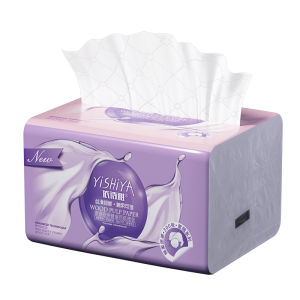 Jidodo 80 Sheets 5 Layers Big Box Facial Tissue 30 Packs Household Affordable Pack Lunch Napkin Dry Wet Use Original Wood Pulp