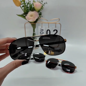 Authentic Audi Polarized Sunglasses For Men Shades For Men Driving Fishing Summer Anti Glare Anti UV400 Sunny Protection