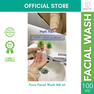 Yuriz Facial Wash 100 ml | Sabun Cuci Muka Gentle Cleanser Pembersih Wajah Perawatan Mencerahkan