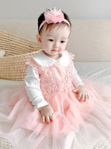 Baby Girl Princess Dress Spring and Autumn Summer Girls Dress Newborn Baby 100 Days Birthday Dress Western Style