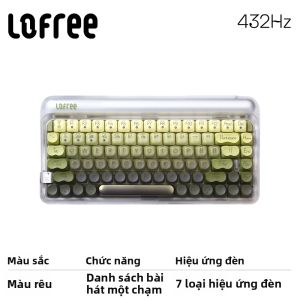 Lofree | Bàn Phím Cơ Không Dây Đa Chế Độ Bluetooth cho Phụ Nữ Sử Dụng Văn Phòng 84 Phím