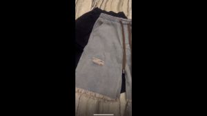 ฉีกขาด เดนิม กางเกงขาสั้นลําลอง ยีน แฟชั่นฤดูร้อน สําหรับผู้ชาย และผู้หญิง