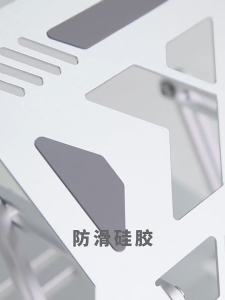 SG【Ready Stock】Computer stand Cool Flow Triple-Level Stand Ventilated Design 180°Rotation & Anti-Slip Base