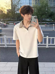 Plaid Collared Mens Summer Tshirt Short Sleeve