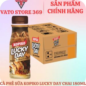 Thức uống cà phê sữa KOPIKO lucky day chai 180ml