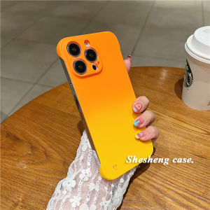 High-End Gradient Frameless Hardshell Vivo Phone Case Womens Style Heat Dissipation Anti-Fall Creative Design Mobile Accessory