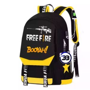 Ransel Ff booyah free jam tangan tas sekolah TK SD
