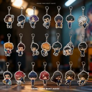 Bandai | Blue Lock Keychain Isagi Yoichi Bachira Meguru Chigiri Hyoma Kunigami Rensuke Acrylic Pendant Anime