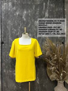 ATASAN WANITA 20198-A KAOS POLOS OB U-NECK LD 104CM FIT TO SIZE L-2L BISA COD