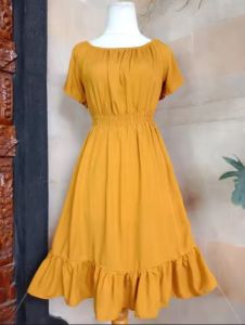 DRESS SIREN RAFLE DRESS MIDI WANITA DEWASA