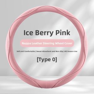 ZHUIBENSUYUAN | All-Season Leather Steering Wheel Cover with Anti-Slip and Sweat-Absorbing Features