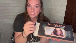 SHIPFAST! SEAMETAL Make Up Mirror + Car Sun Visor LED Lights Adjustable Universal Interior Clip Cermin Mekap Tingkap Kereta