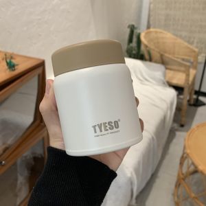 Portable Insulated Stainless Steel Water Bottle Wide Mouth Short Fat Design Cute Large Belly Cup for Women Outdoor Picnic