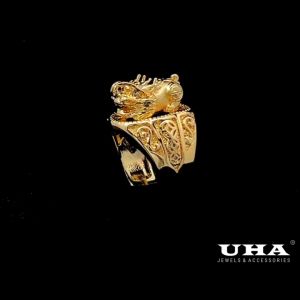 Nhẫn Nam UHA N1279 - Hình KỲ LÂN Sang Trọng cao cấp (CÓ LÓT LÒNG)