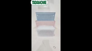 Rổ Nhựa Chữ Nhật Giỏ Đựng Quần Áo Bánh Kẹo Có Nắp Đậy VIỆT NHẬT HOKORI 3336/37/38 - TADAHOME