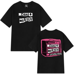Dani Martín Concierto 25 Años Print Tees Men Women Fashion Classic TShirt High Quality  Cotton T Shirts Streetwear