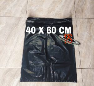 kantong plastik sampah ukuran 40x60 hitam tebal 50 micron