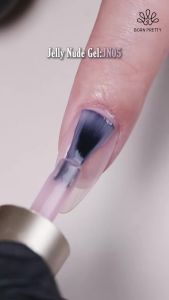 BORN PRETTY | BORN PRETTY 1/6PCS Jelly Nude UV Gel Nail Polish Set Light Pink Oval Glossy Salon DIY Semi-Permanent Soak Off UV LED Gel Varnish