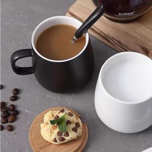 Cup Ceramic Mug with Lid and Spoon Coffee Mug Water Mug Milk Mug