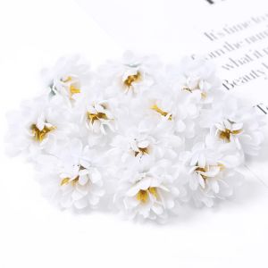 10/20/50Pcs Artificial Rose Mini Silk Flower Heads Simulated Flower Home Room Decoration DIY Wreath Accessories Wedding Decor