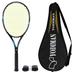 YODIMAN Vợt Tennis Chuyên Nghiệp chính hãng – Dành cho người lớn cấu trúc sợi carbon toàn phần nhẹ giảm xóc và kiểm soát tuyệt vời thích hợp cho tập luyện và thi đấu