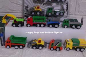 MINI CONSTRUCTION TRUCK SET 8 PIECES TOY FOR KIDS