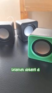 Speaker Aktif Gaming Robot Jack 35mm Bass Mini Kecil Untuk TV Laptop Komputer PC RS260