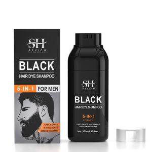 Sevich Darkening Shampoo Gray To Black For Men Black Hair Dye Shampoo Natural Removal White Hair Moustache Coloring Repair Gray