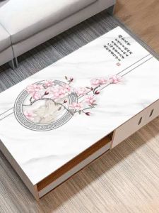 No-Wash PVC Soft Glass Rectangular Tablecloth Pad Luxury Crystal Board for Dining Table TV Cabinet Tea Table Modern Simplicity