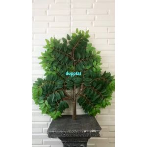 Tanaman Artificial Daun Plastik Lychee Latex Selusin Dekorasi Rumah