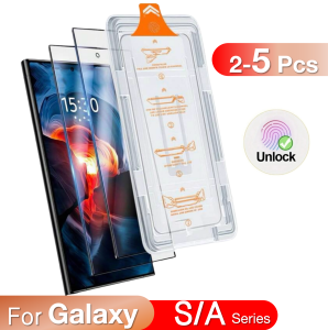 2-5Pcs For Samsung Galaxy S25 Edge S24 Ultra S23 S22 S21 Plus A16 A26 A36 A71 A25 A35 A56 A55 5G Screen Protector Tempered Glass