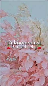 Bunga Hias Plastik Lucky Artificial Dekorasi Import