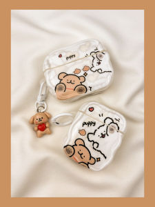 Cartoon Line Dog AirPods Protective Case Wireless Bluetooth  Earphone Cover Soft TPU Second Generation Third Generation Fourth Generation