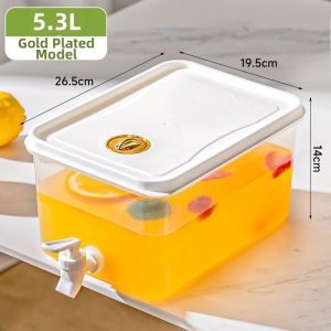 LUTUMEI | Sealed Heat-resistant Large Capacity Cold Beverage Pitcher With Tap